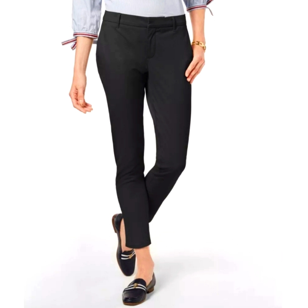 NWT Women's Tommy Hilfiger Hampton Stretch Slim Chino - Picture 1 of 5